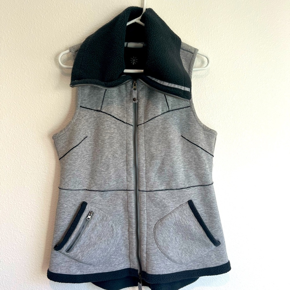 Grey Athleta fleece vest